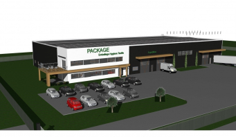 Le futur bâtiment de Package à Marmande.