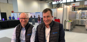François Cantiron et Adrien  Israël aux commandes de lal Commission GCB sur Gasel Expo