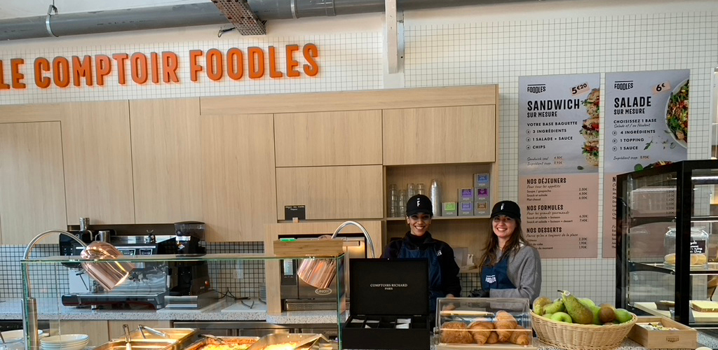 Show-Room Foodles installé au siège de 'entreprise à Clichy (92)