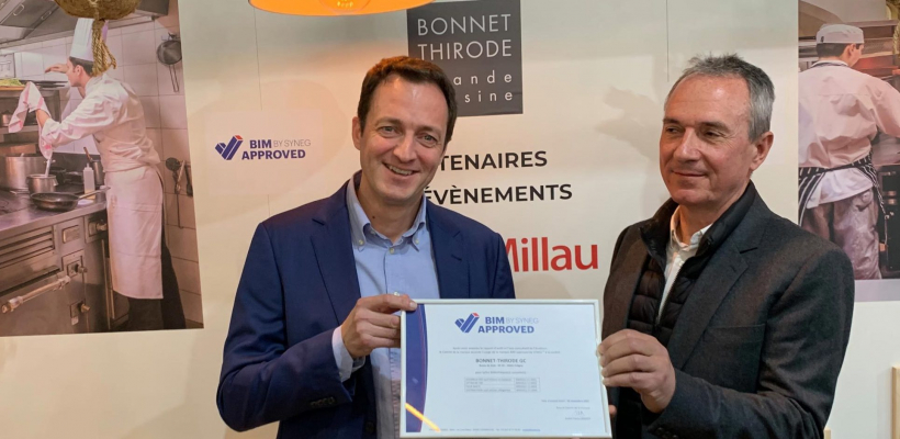LQ12192207C_picture_0_cropped.jpg DE GAUCHE À DROITE : FLAVIEN DUMONT, DIRECTEUR GÉNÉRAL DE BTGC ET LAURENT GODARD, PRÉSIDENT DU COMITÉ BIM DU SYNEG