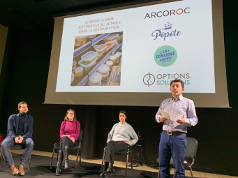 le groupe Arc a organisé une table-ronde sur le thème du "verre comme alternative au jetable dans la restauration".