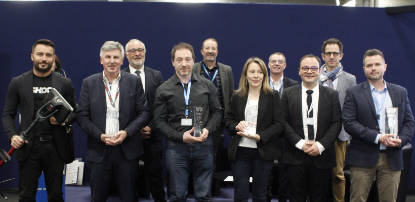 LQ12599904C_picture_0_cropped.jpg <p>Les quatre lauréats des trophées de l&#039;Innovation 2023 : Kaivac Motorscrubber, Teleric, Eyrein Industrie et Concept Manufacturing.</p>