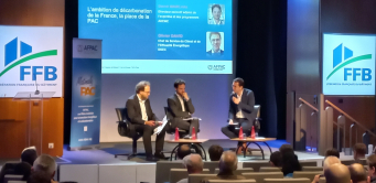 <p>De g. à d. : Olivier David (DGEC), David Marchal (Ademe), Arnaud Kautzmann (Afpac)</p>