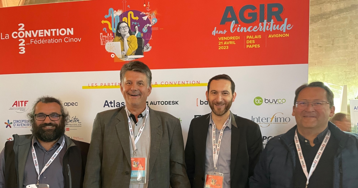 LQ12665622C_picture_0 <p>Gilles Castel (à droite) accompagné par Pierre Kaskassian, Yves Chalandar et Aurélien Bluon-Vannier</p>