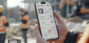 l’application permet de mettre à jour à distance le parc de batteries, garantissant ainsi un contrôle permanent des équipements.