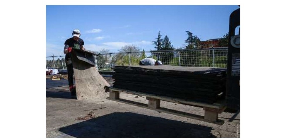 Collecte de membranes sur chantier