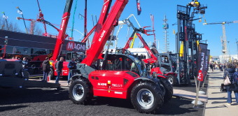 Le nouveau TH 3,5.9 sur le stand de Magni à la Bauma.