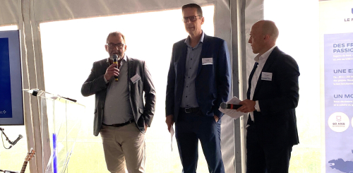 A l'occasion de l'inauguration du nouveau siège (De gauche à droite) : Jean-Luc Lefevre, David Facon et Christophe Breyne ont tour à tour évoqué CEF Nord et ses développements. 
