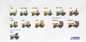 A l'image du Revotruck, conçu dès l’origine avec une attention particulière portée à la visibilité, la stabilité et l’ergonomie, allant bien au-delà des exigences de la norme EN 474, Mecalac fait évoluer ses gammes de motobasculeurs pour une protection optimale..