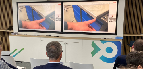 À titre d’exemple, les adhérents du Synetam ont pu assister par visio à la présentation d’un démonstrateur de maintenance connecté, ou (ici) à un outil de surveillance de paramétrage de soudage 